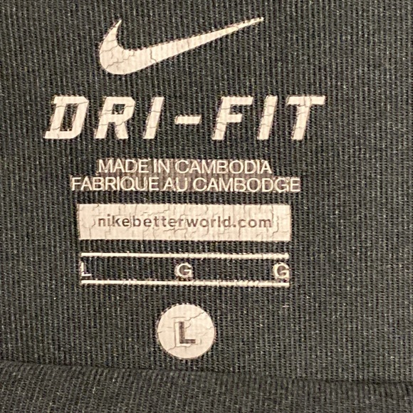 NIKE Tennis skirt size Large in black with gray trim. Built in shorts EUC - Picture 8 of 9